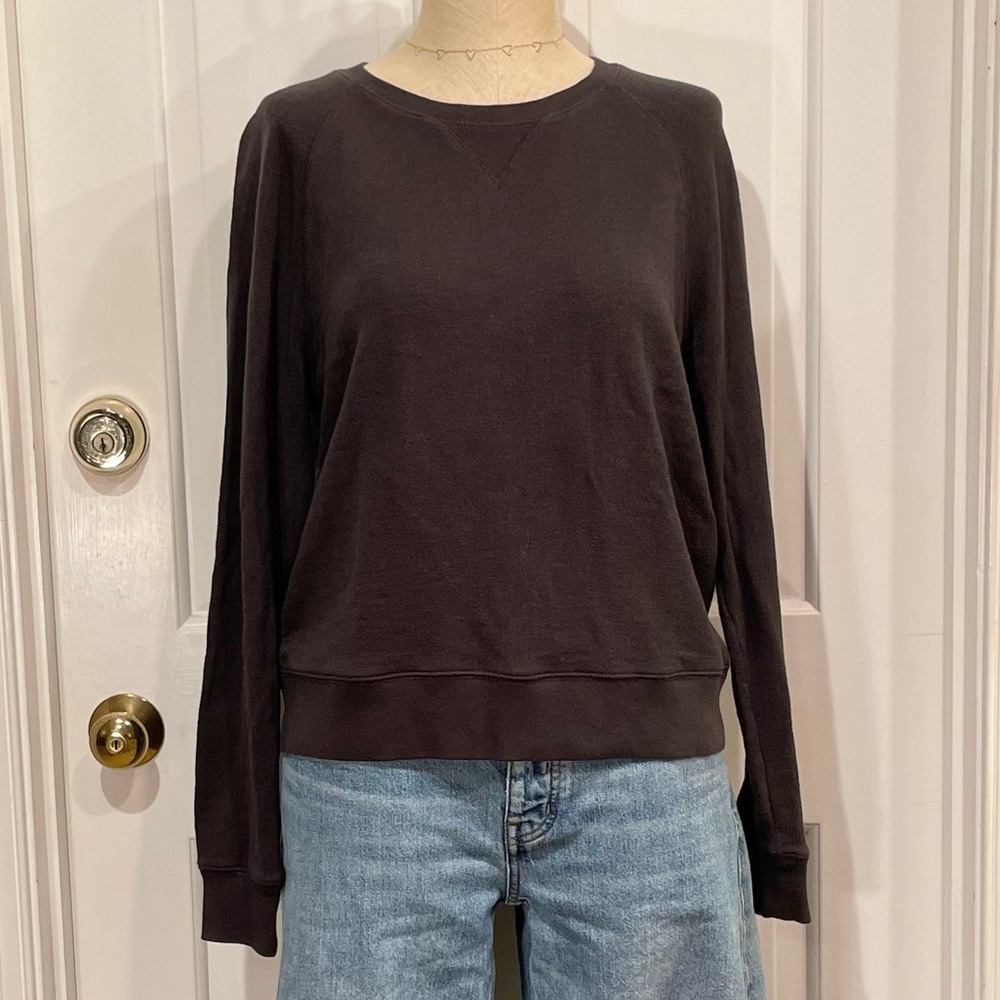 Madewell Black Crewneck Sweatshirt